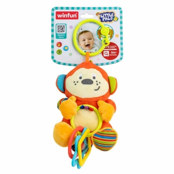 Cheeky Chimp Rattle with Rings