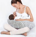 NURSING AND BABY SUPPORT PILLOW/ Grey Floral 
OEKO TEX (STANDARD 100)