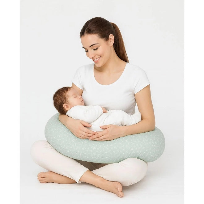 NURSING AND BABY SUPPORT PILLOW/ GREEN FLORAL
OEKO TEX (STANDARD 100)