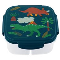 Snack Box With Ice Pack Dino (F19) 6"x6"x2.5" 270ML Microwave and freezer safe
