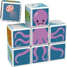 Geomag Educational Magicube Printed Sea Animals+Cards 11