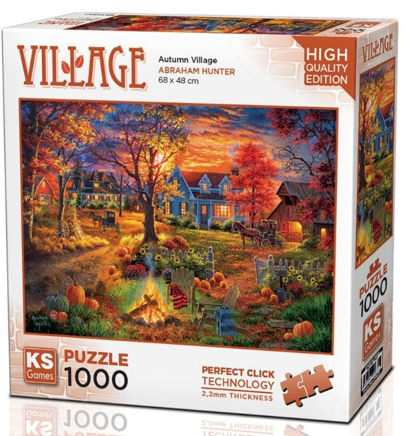 Autumn Village Educational PUZZLE 1000