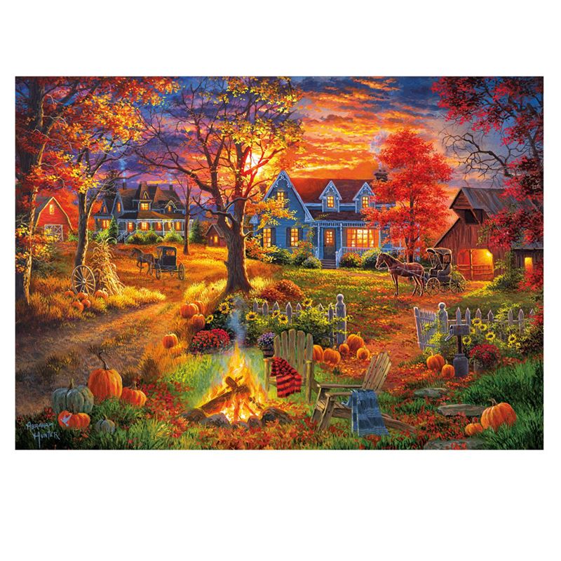 Autumn Village Educational PUZZLE 1000