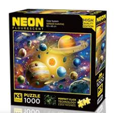 Solar System NEON Educational PUZZLE 1000