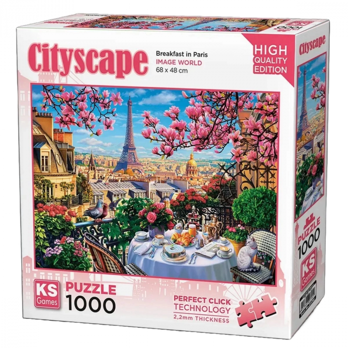 Breakfast İn Paris Educational PUZZLE 1000