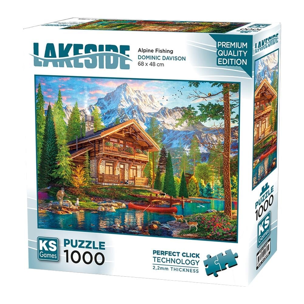 Alpine Fishing Educational PUZZLE 1000