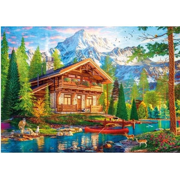 Alpine Fishing Educational PUZZLE 1000