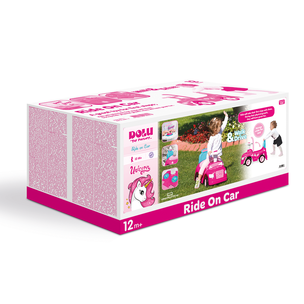 UNICORN STEP CAR 2IN1 PINK