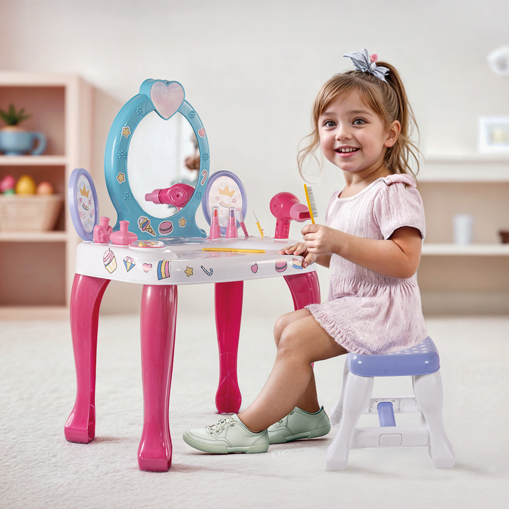 UNICORN VANITY TABLE & STOOL SET
