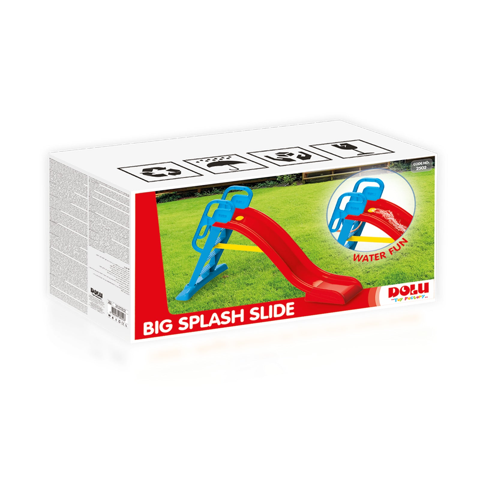 2 IN 1 LARGE WATER SLIDE RED