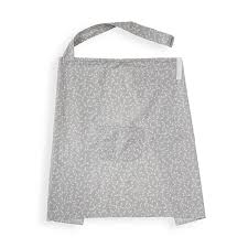 NURSING COVER WİTH POCKET -GREY FLORAL
