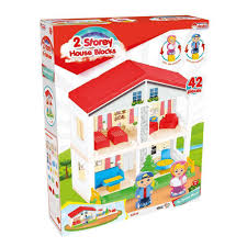 2 Storey House Blocks 42 Pcs