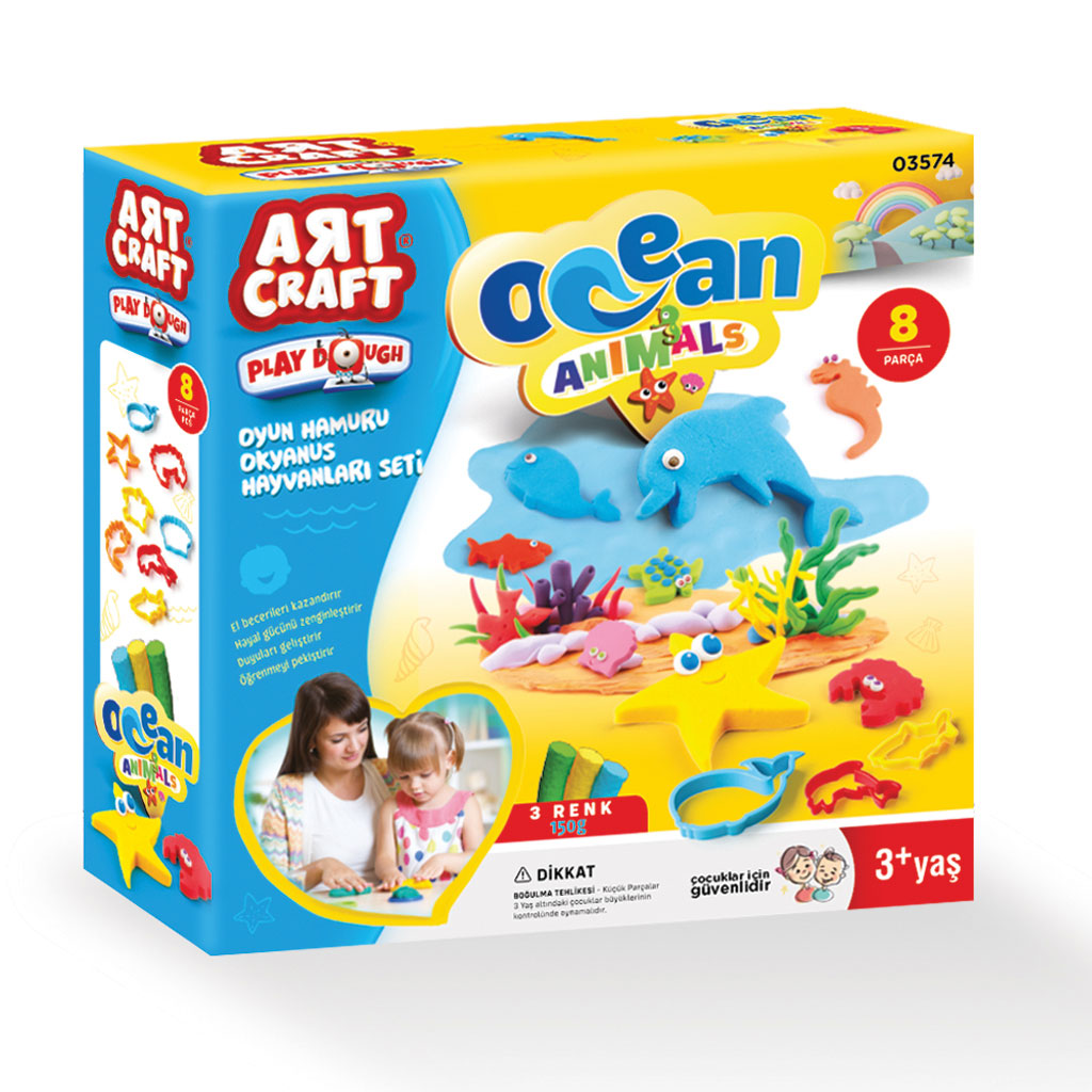 ocean animals play dough Set 150 gr