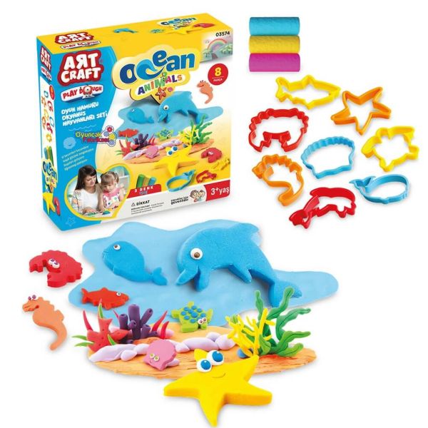 ocean animals play dough Set 150 gr
