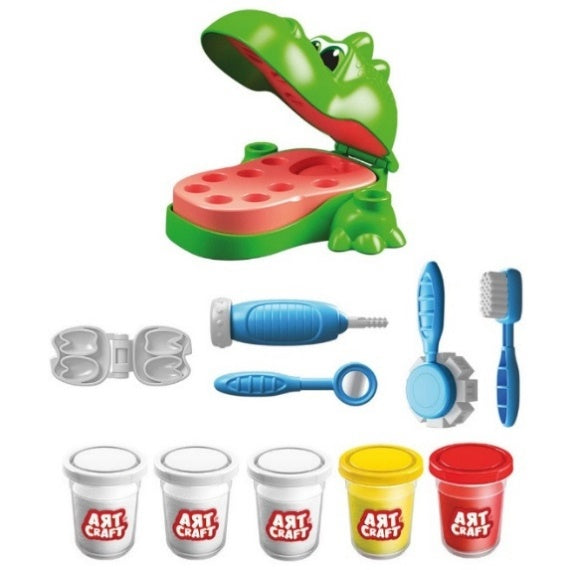 DINO DENTIST PLAY DOUGH SET
