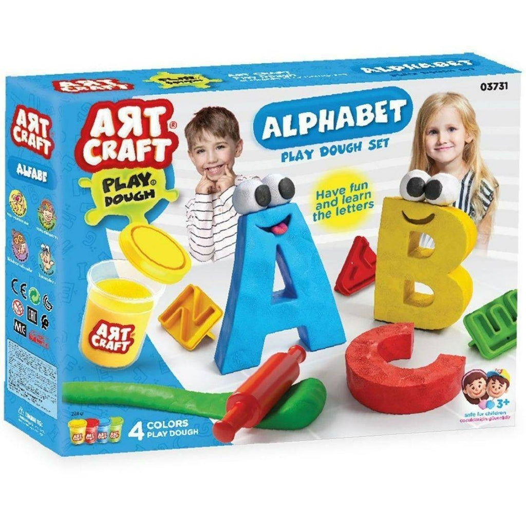 ALPHABET 4X56 GR PLAY DOUGH SET