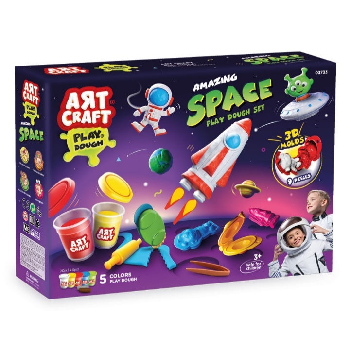 AMAZING SPACE 6X54 GR PLAY DOUGH SET
