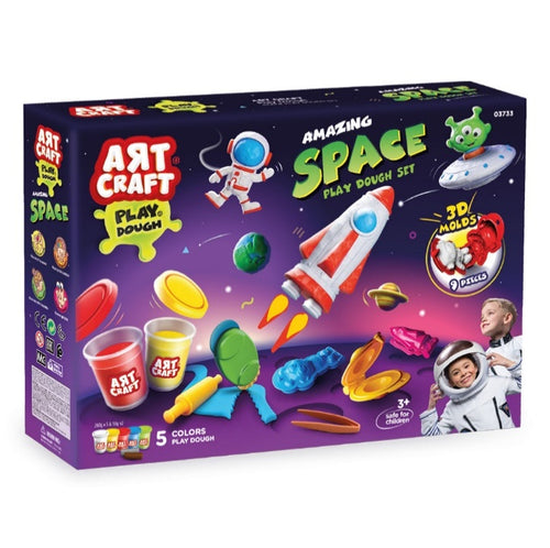 AMAZING SPACE 6X54 GR PLAY DOUGH SET