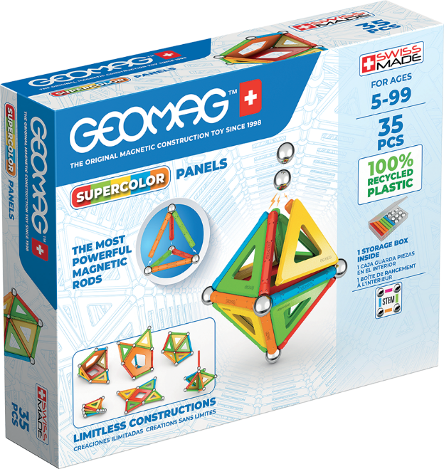 Geomag Educational Supercolor Panels Recycled 35
