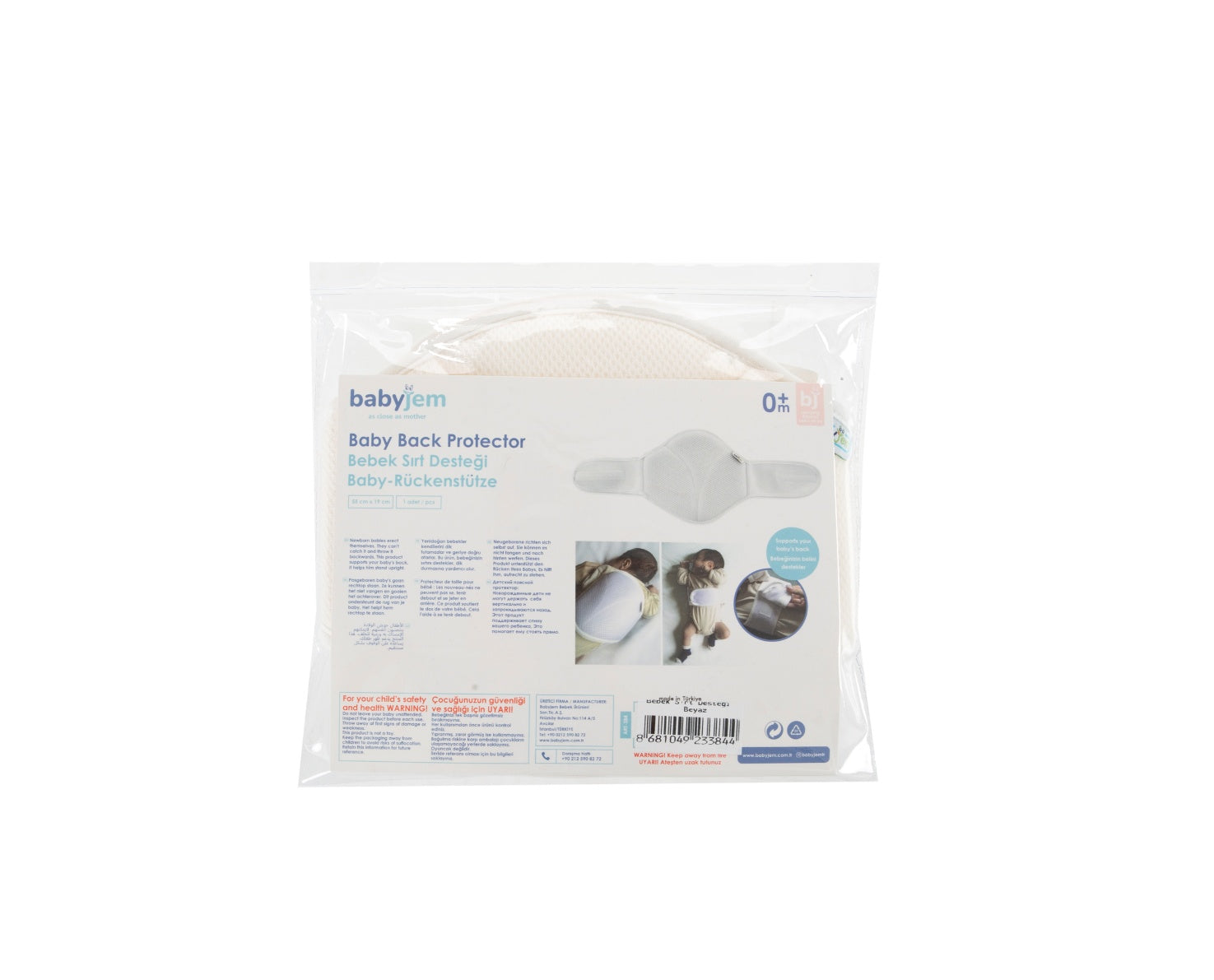 BABY BACK PROTECTOR WHITE 
OEKO TEX (STANDARD 100)