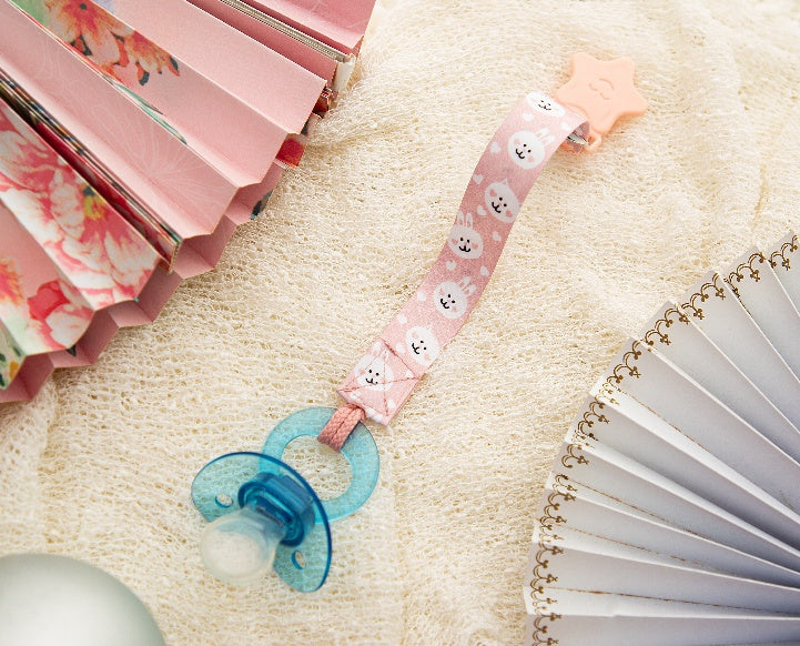 PACIFIER CLIP PINK