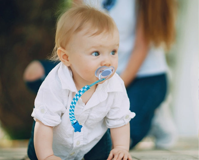 PACIFIER CLIP BLUE