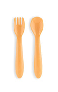 BABY SPOON AND FORK SET ORANGE