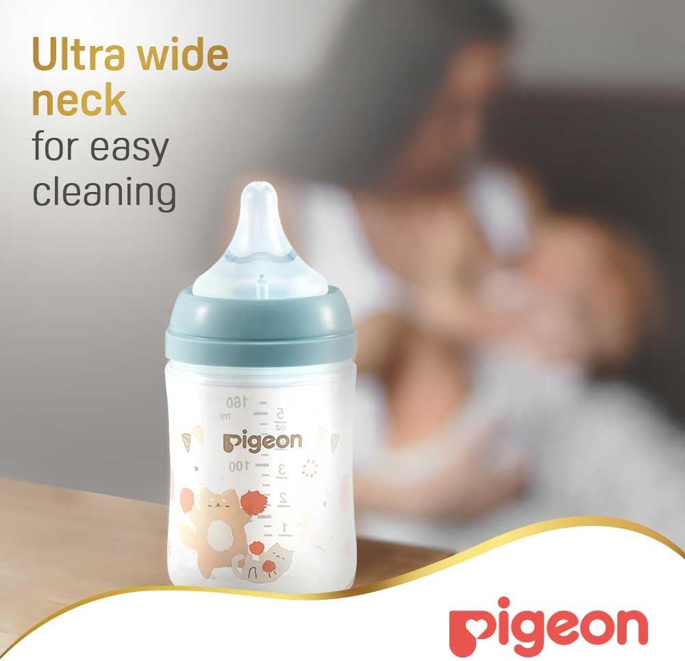 Pigeon Softouch Wide Neck Peristaltic PLUS Decorated Nursing Bottle