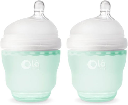 Olababy Gentle Bottle 2 Piece Set 4 Ounce Green 43224-14531