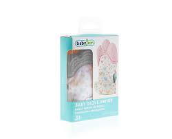 BABY TEETHING GLOVE /BUTTERFLY / GREY