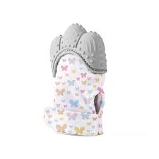 BABY TEETHING GLOVE /BUTTERFLY / GREY