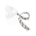 PACIFIER HOLDER TRANSPARENT WHITE