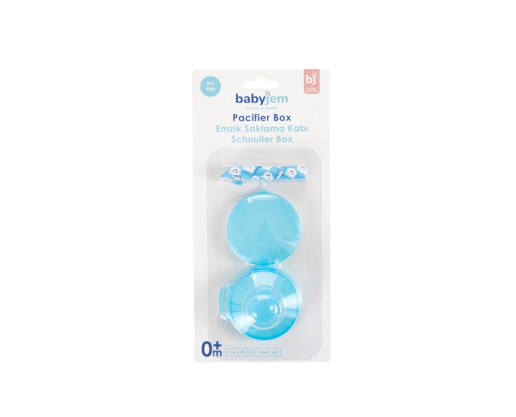 PACIFIER HOLDER TRANSPARENT BLUE