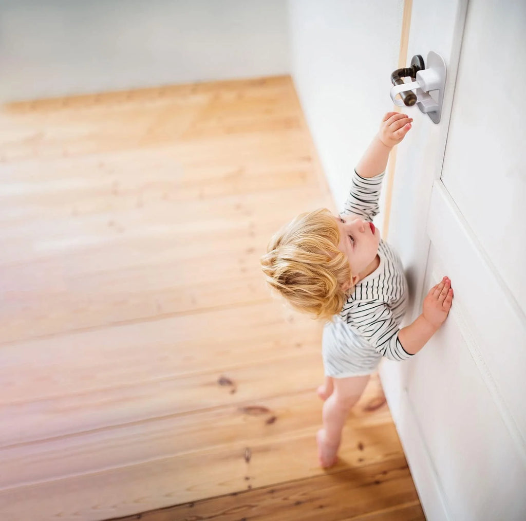 Dreambaby Adhesive Lever Door Handle Lock – 1 Pack