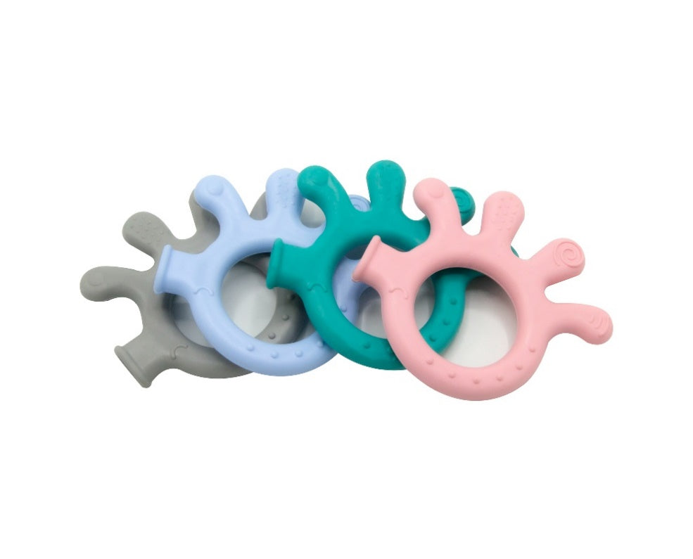 SILICONE BABY TEETHER /OCTOPUS / GREEN
