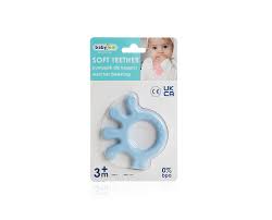 SILICONE BABY TEETHER /OCTOPUS / BLUE