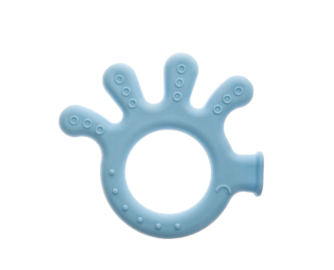 SILICONE BABY TEETHER /OCTOPUS / BLUE