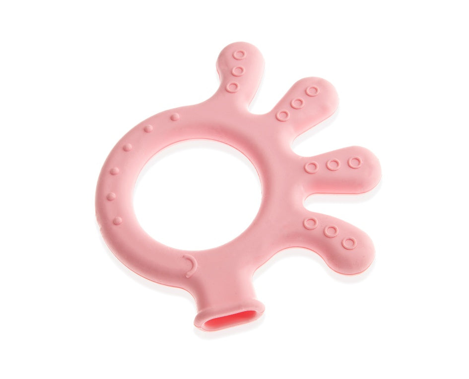 SILICONE BABY TEETHER /OCTOPUS / PINK