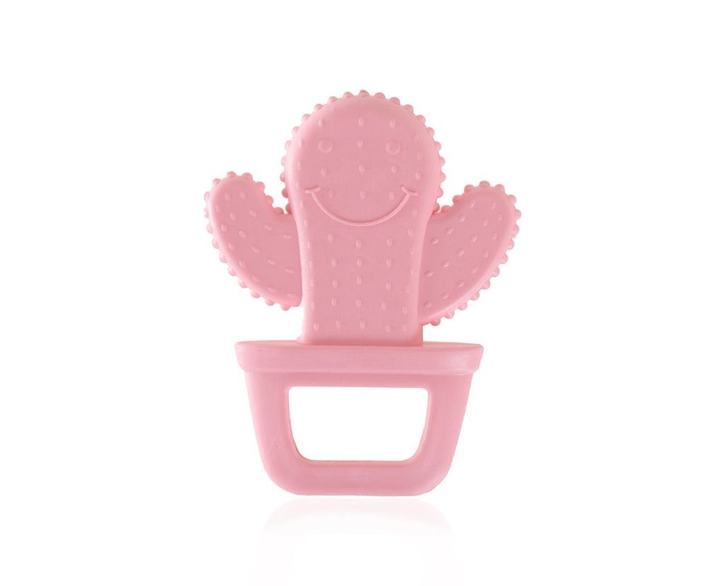 SILICONE BABY TEETHER /CACTUS / PINK