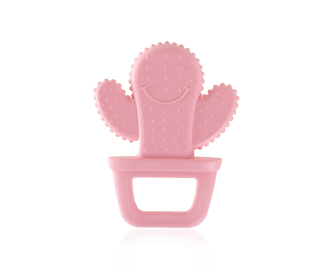 SILICONE BABY TEETHER /CACTUS / PINK
