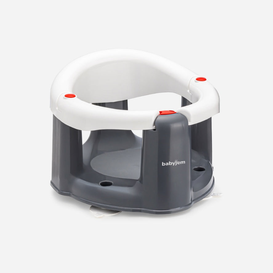 ANTI-SLIP FRONT OPENING BABY BATH & FEEDING SEAT WHITE
