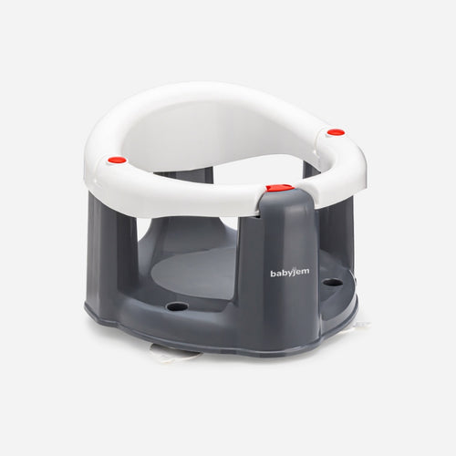 ANTI-SLIP FRONT OPENING BABY BATH & FEEDING SEAT WHITE