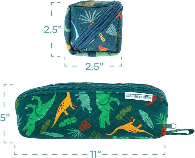 Stephen Joseph All Over Print Pencil Pouch- Construction