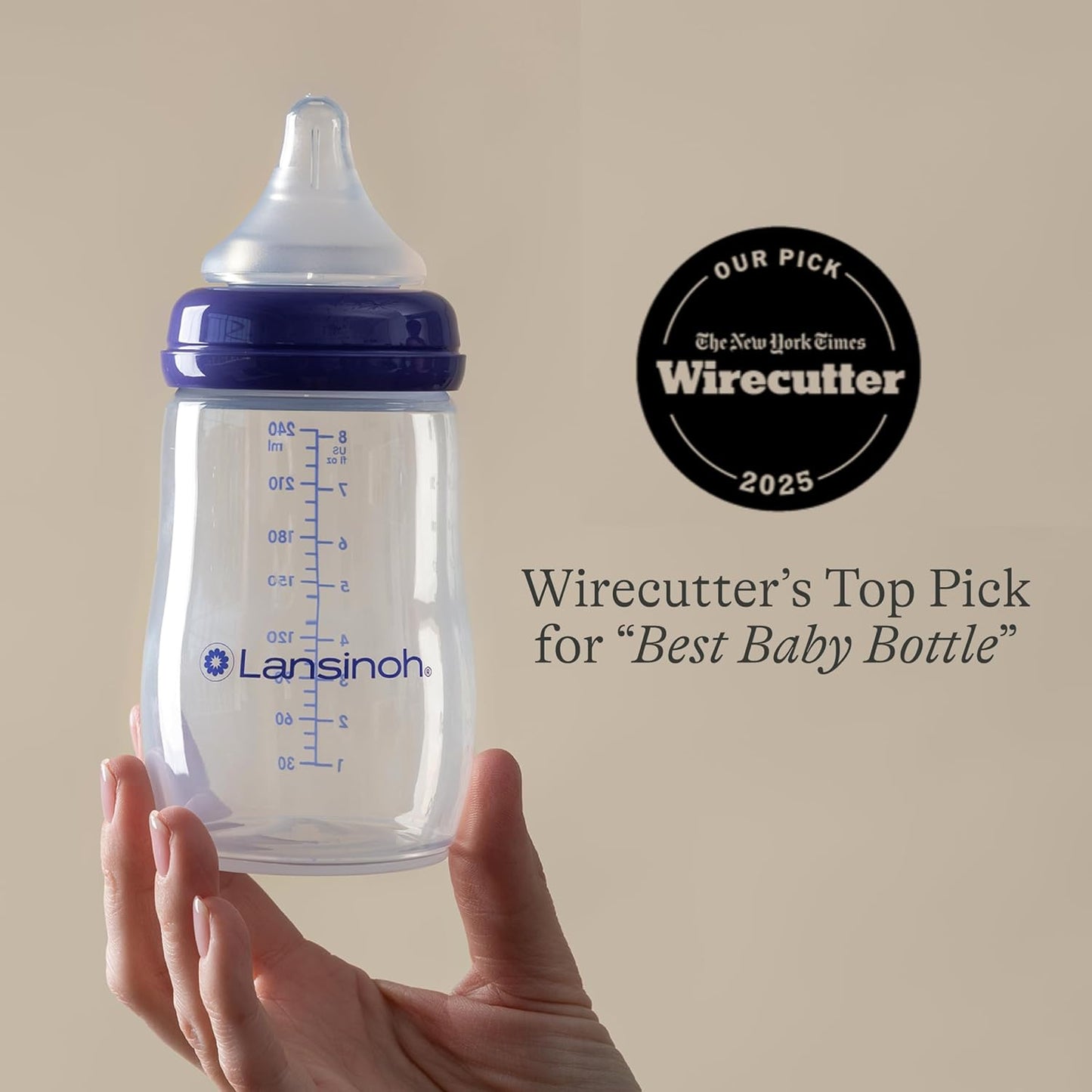 Lansinoh Baby Bottles for Breastfeeding Babies