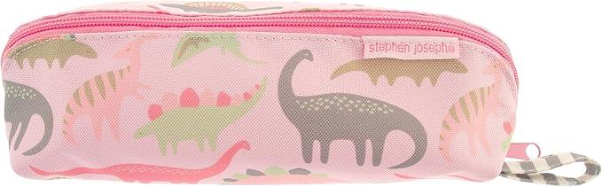 Stephen Joseph All Over Print Pencil Pouch – Pink Dino
