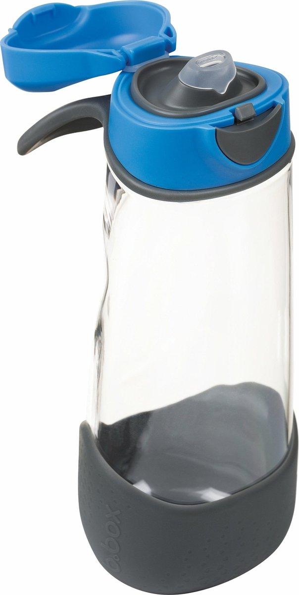 Sports spout bottle - blue slate