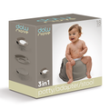 3in1 Potty/Toilet Adapter/Step Up Stool - Stone Gray