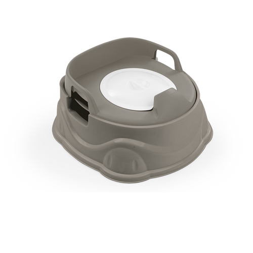 3in1 Potty/Toilet Adapter/Step Up Stool - Stone Gray