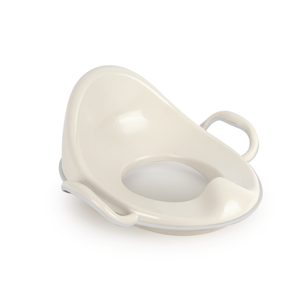 High Backrest Toilet Training Seat - Relax Beige - Non-Slip
