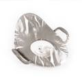 High Backrest Toilet Training Seat - Stone Gray - Non-Slip